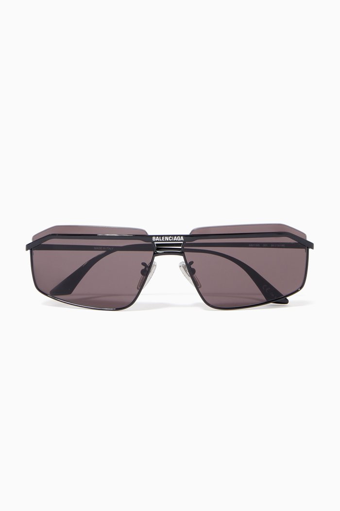 

D-frame Sunglasses in Metal, Black