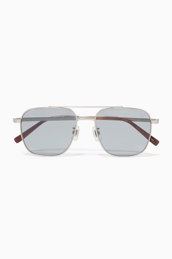 

Squared Sunglasses in Titanium, Silver