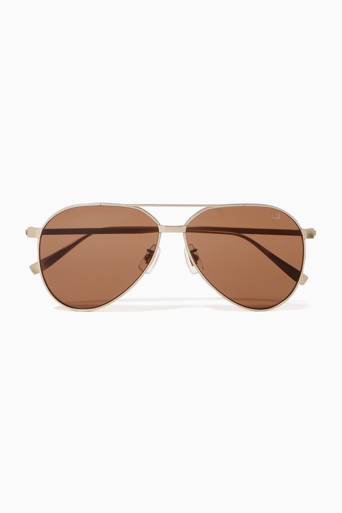 

60 Aviator Sunglasses in Titanium, Gold