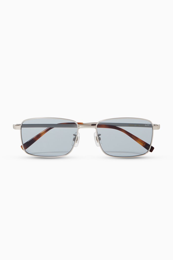 

57 Rectangle Sunglasses in Stainless Steel, Silver