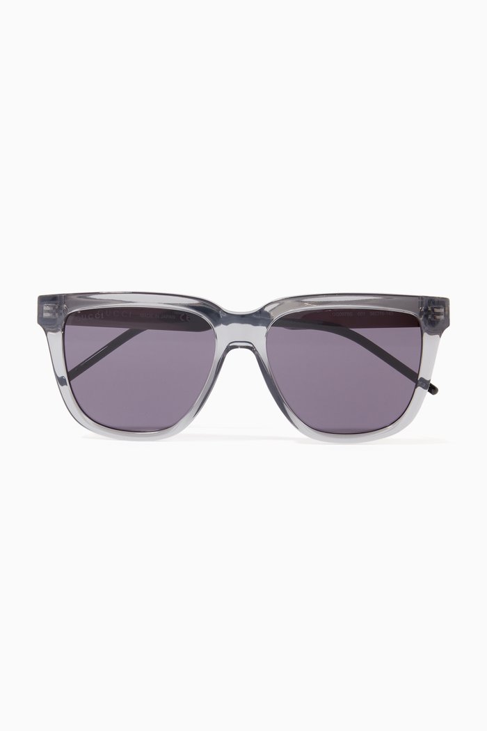 

D Frame Sunglasses in Acetate, Multicolour