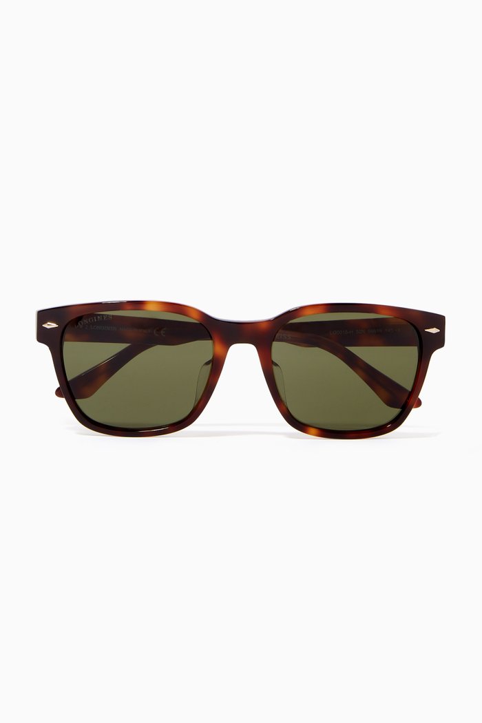 D-frame Sunglasses, Brown