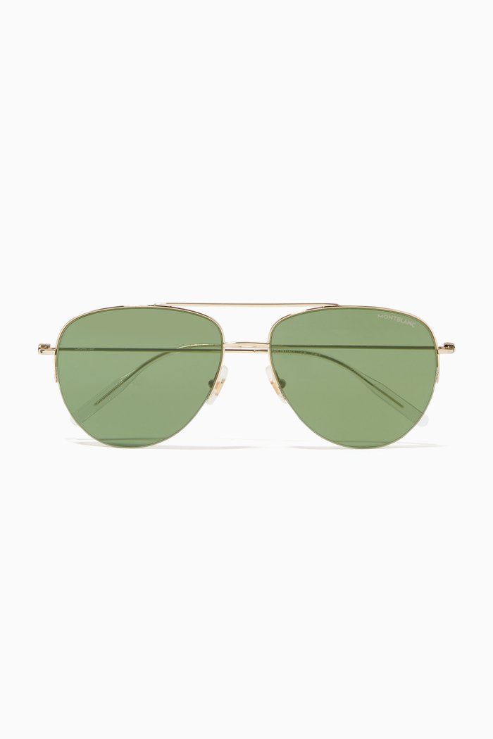 

Aviator Sunglasses in Metal, Gold