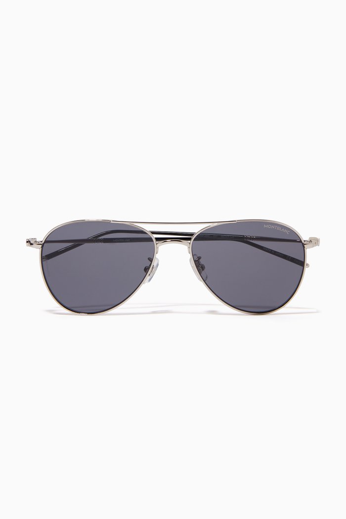 

Aviator Sunglasses in Metal, Silver