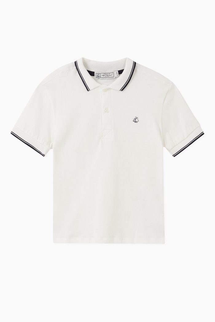 

Jersey Polo Shirt in Cotton, White