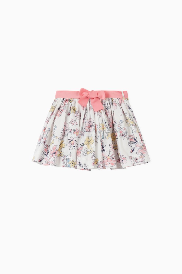

Floral Print Skirt in Poplin, Multicolour