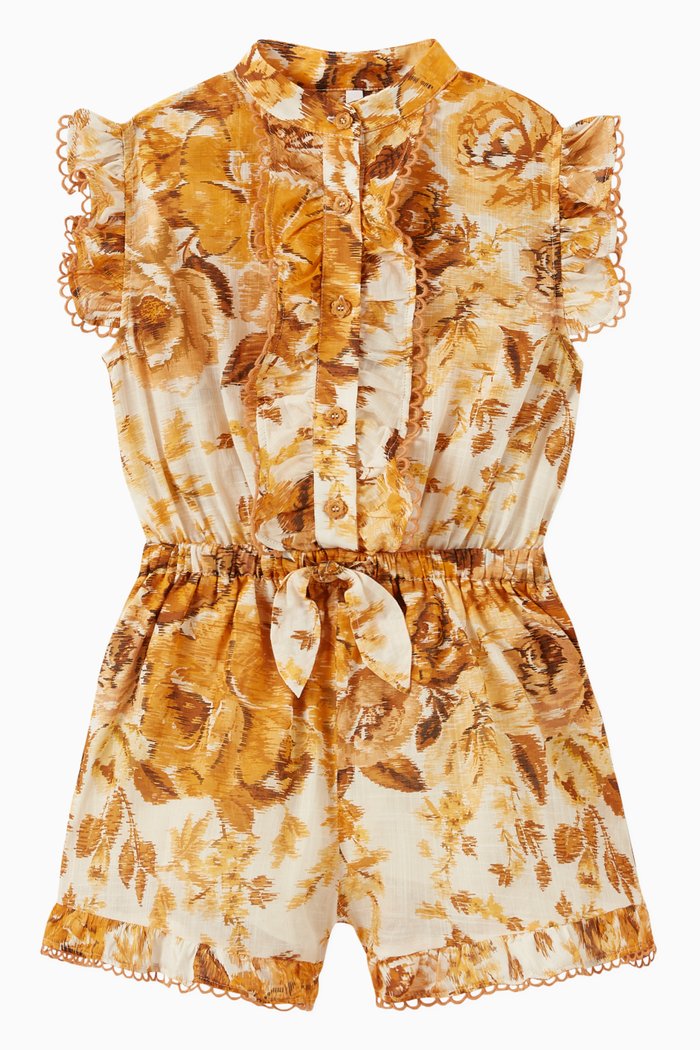 

Aliane Playsuit in Cotton, Yellow