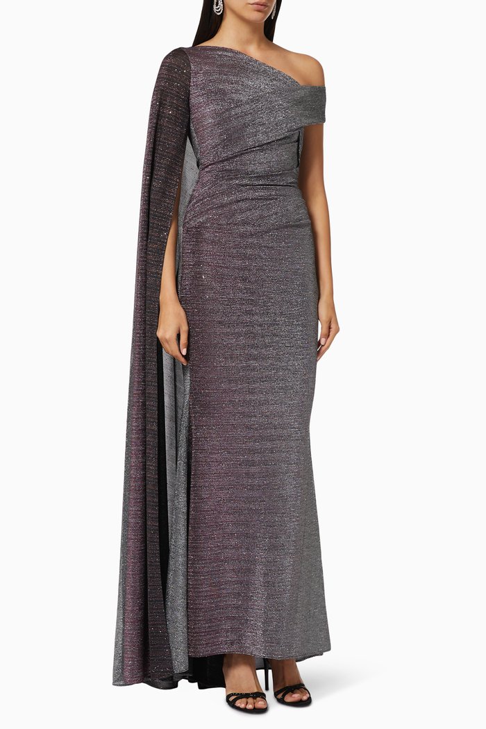 

Rosedale 8 Gown in Metallic Voile, Purple