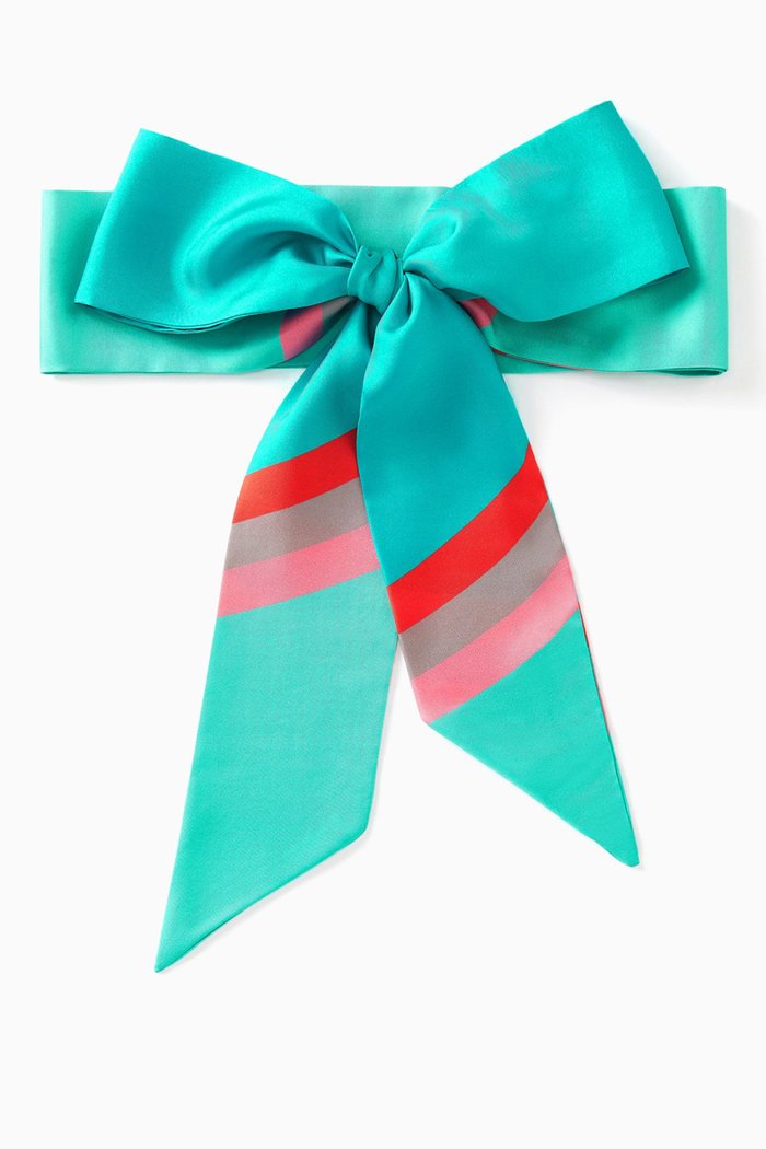 Gabo Sash Belt in Silk, Multicolour