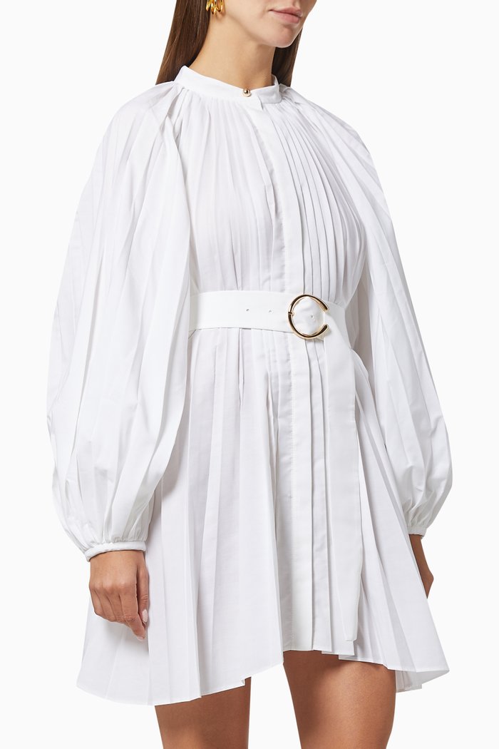 

Margot Dress in Cotton Blend, White