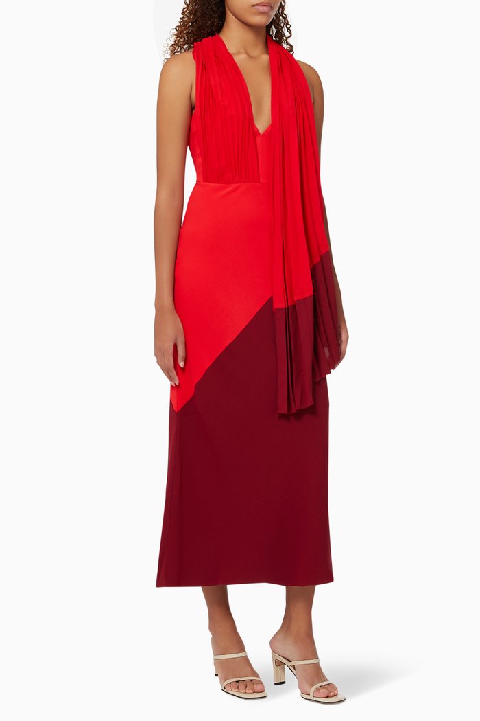 

Flora Dress in Polyester, Red