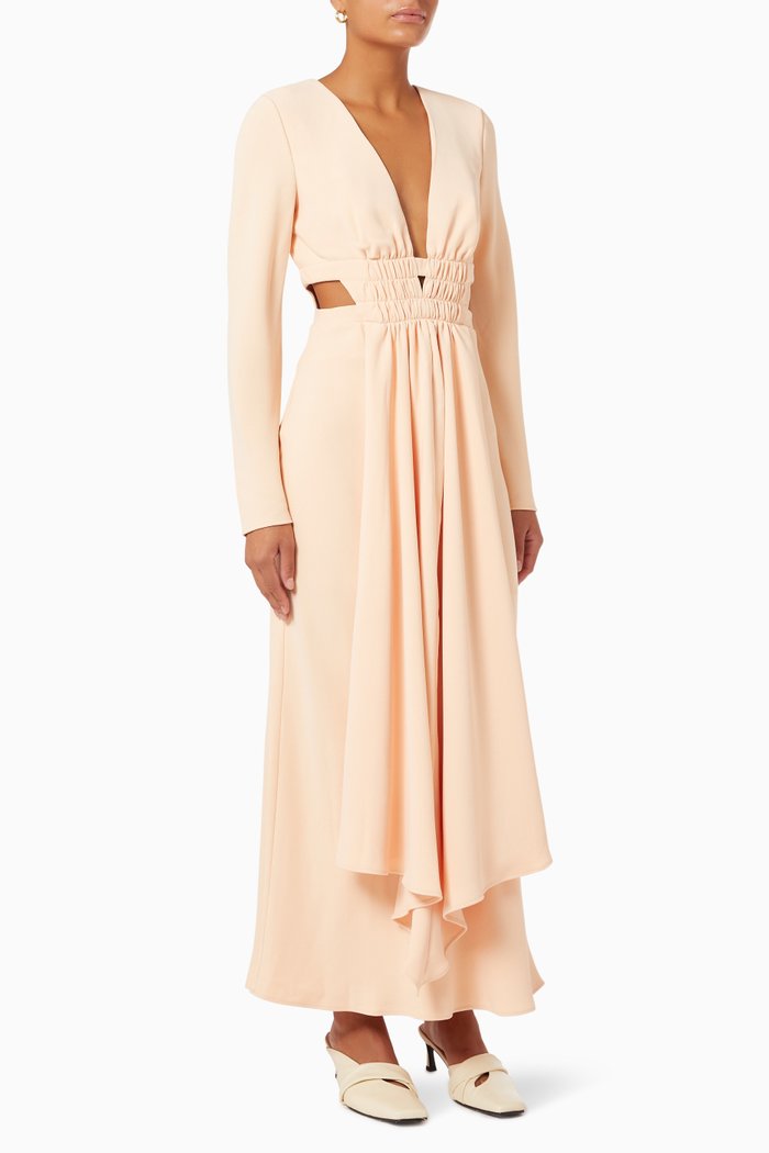 

Raven Gathered Dress, Pink