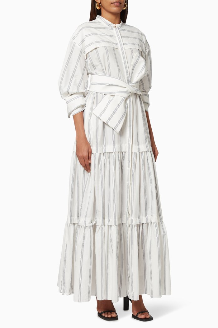 

Hugh Maxi Dress in Cotton, Neutral