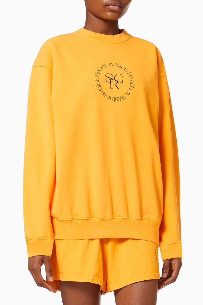 

SRHWC Crewneck Sweatshirt in Cotton, Yellow