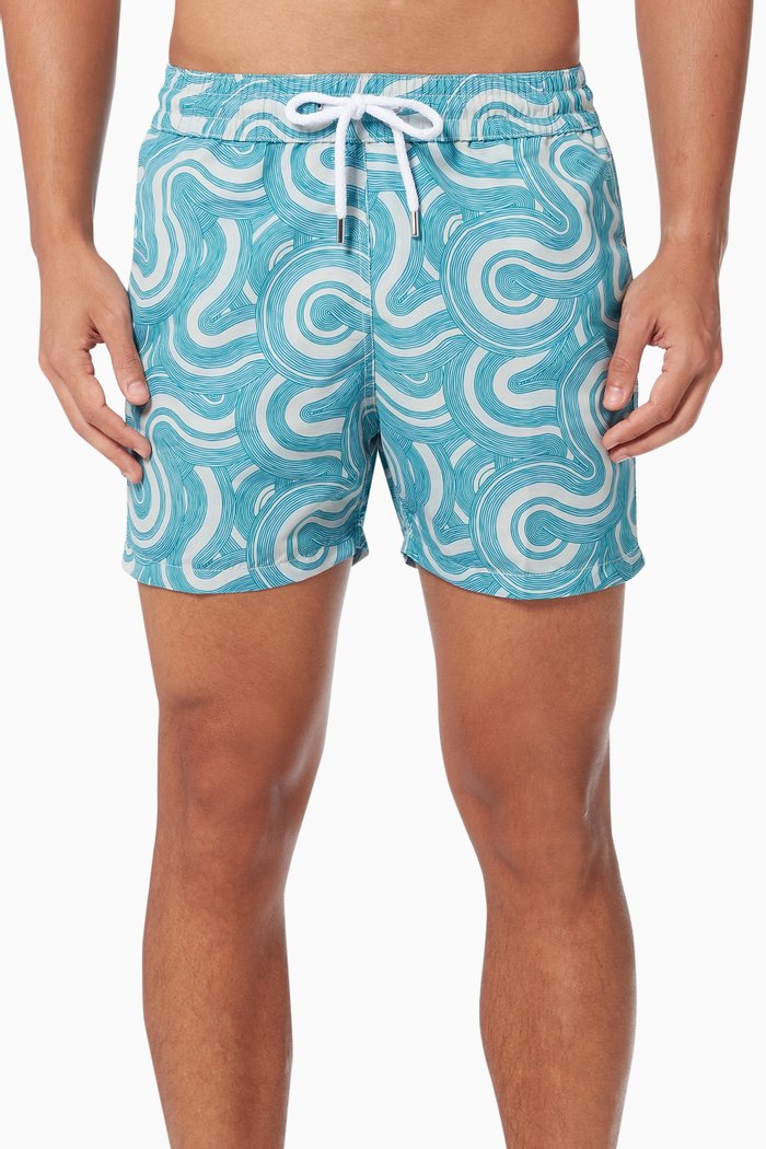 

Duna Sport Swim Shorts in Nylon, Green