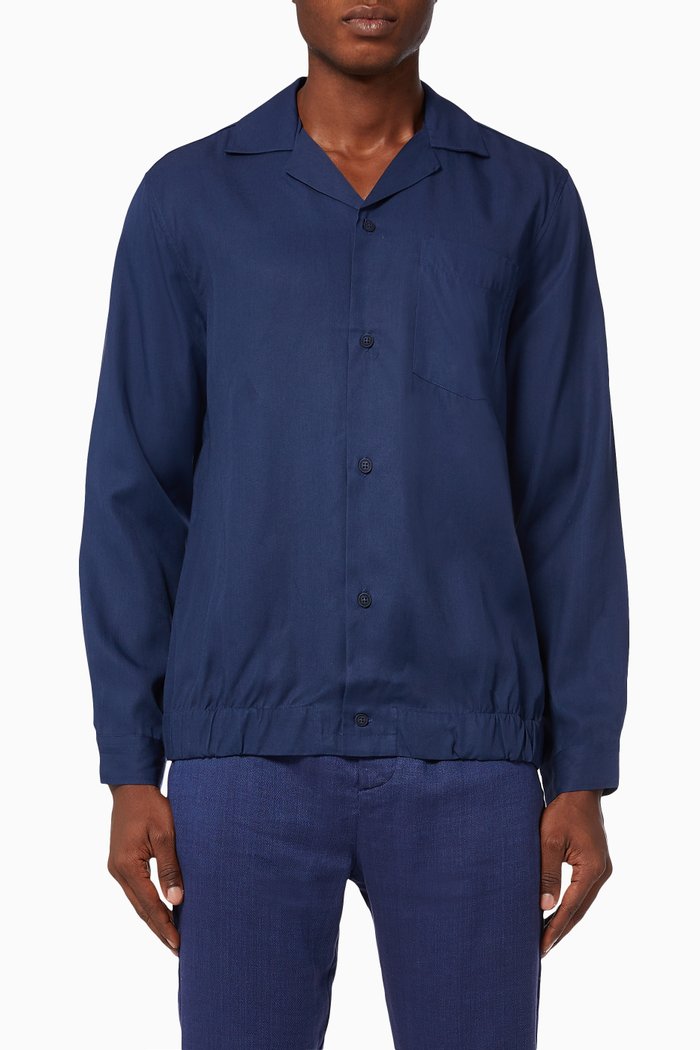 

Santos Shirt in Sustainable Tencel, Blue