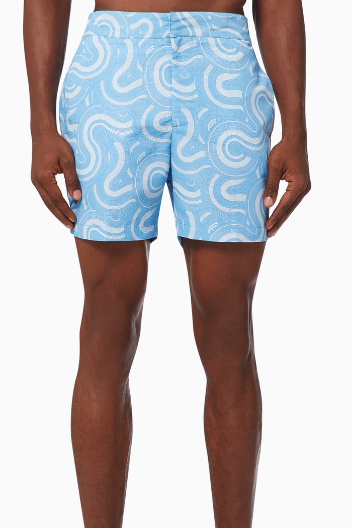 

Duna Classic Swim Shorts in Nylon, Blue
