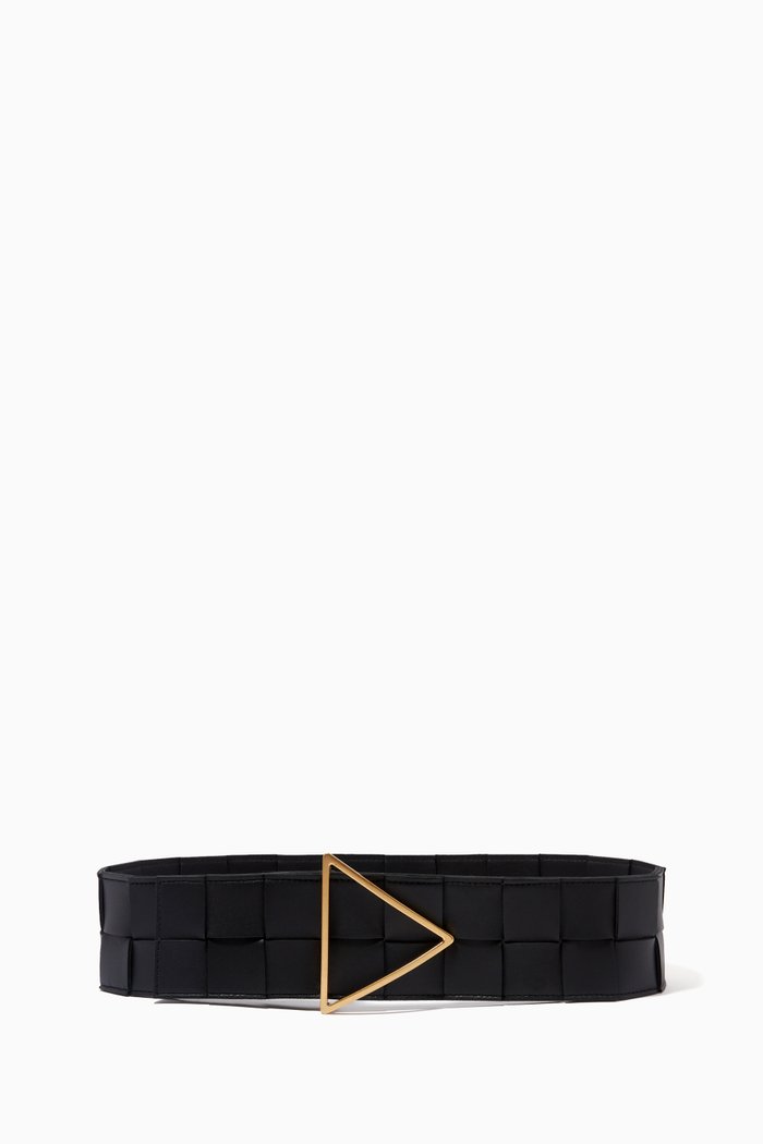 

Belt in Intrecciato Nappa, Black