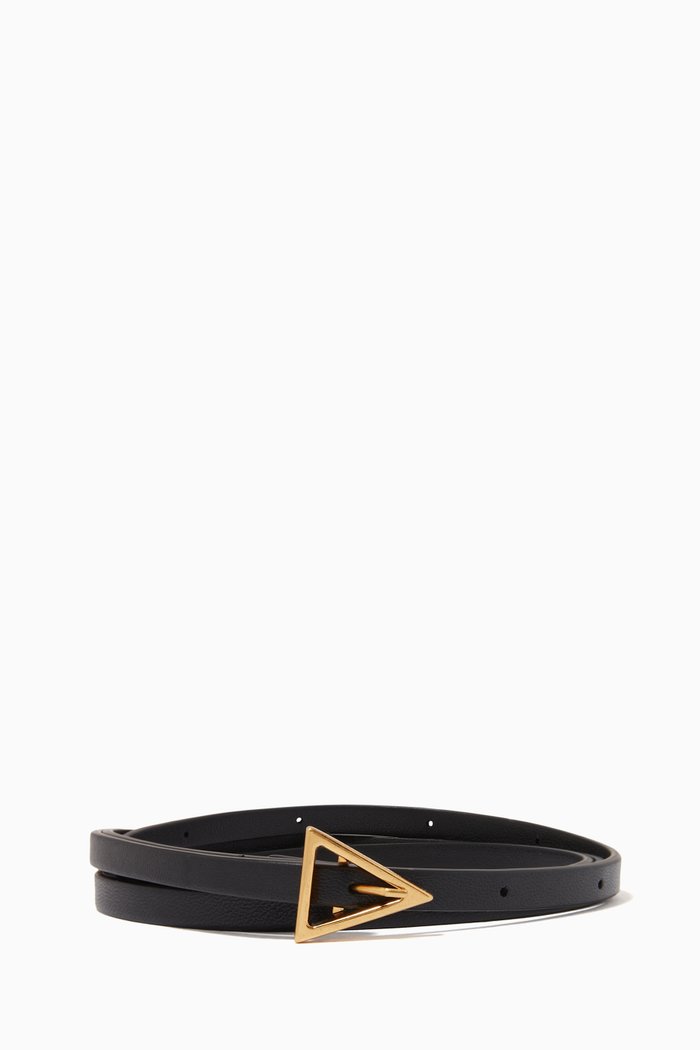 

Slim Belt in Calfskin, Black