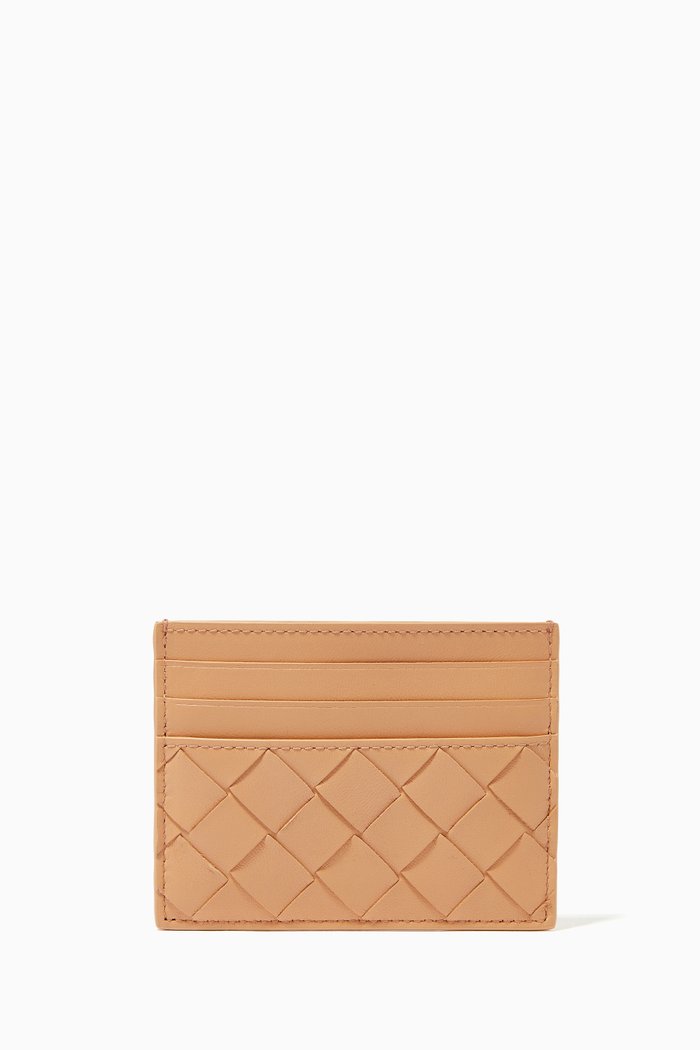 

Card Holder in Intrecciato Nappa, Neutral