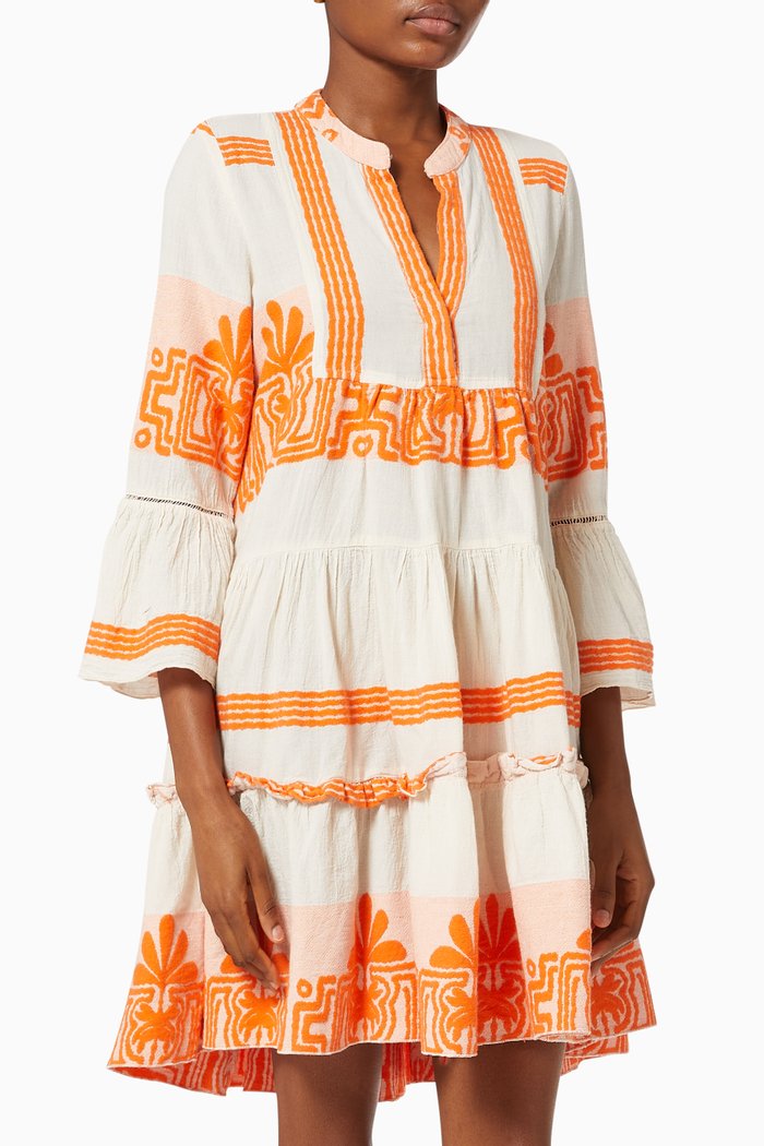 

Zakar Cotton Mini Dress, Orange