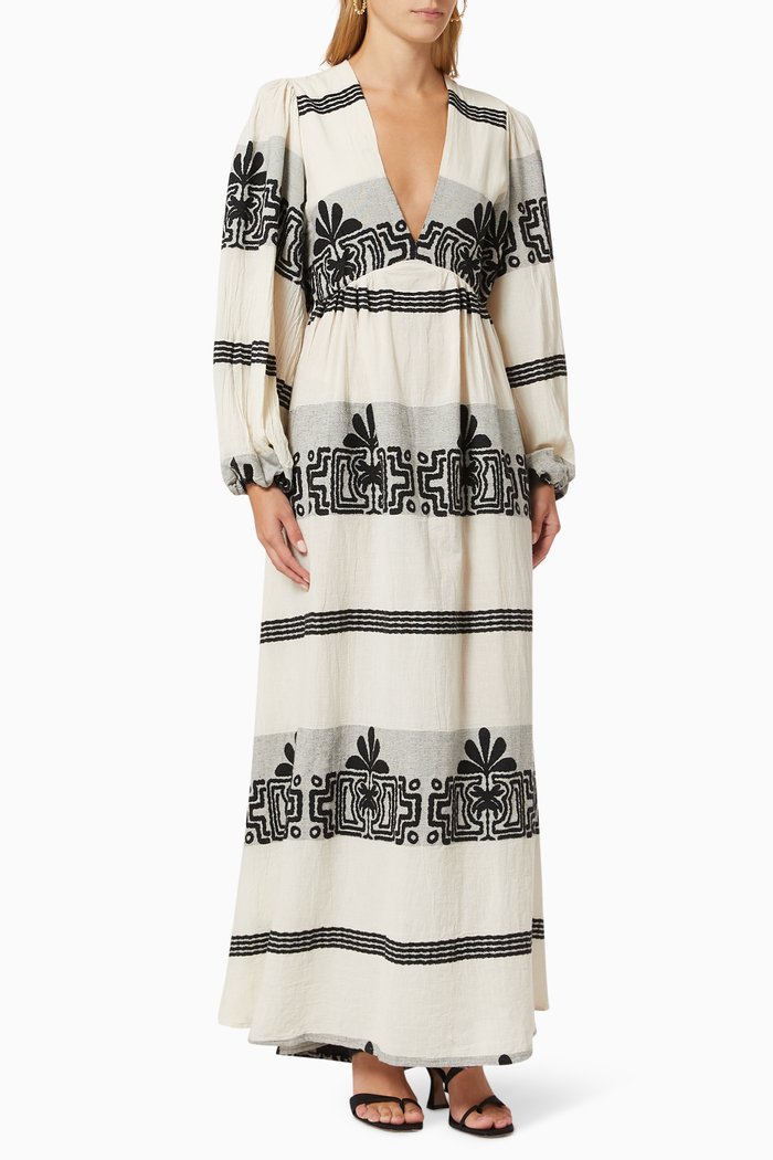 

Zakar Cotton Maxi Dress, Black