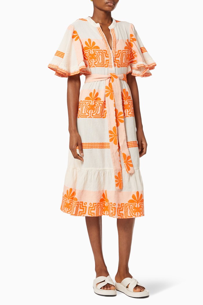 

Zakar Cotton Midi Dress, Orange