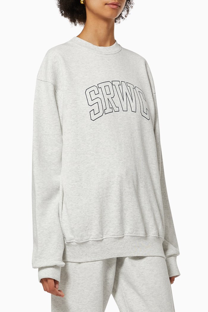 

Princeton Crewneck Sweatshirt in Cotton, Grey
