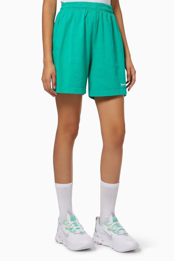 

Eat Veggies Shorts in Cotton, Green
