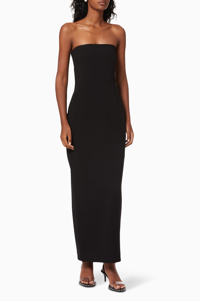 Audrey Strapless Dress, Black