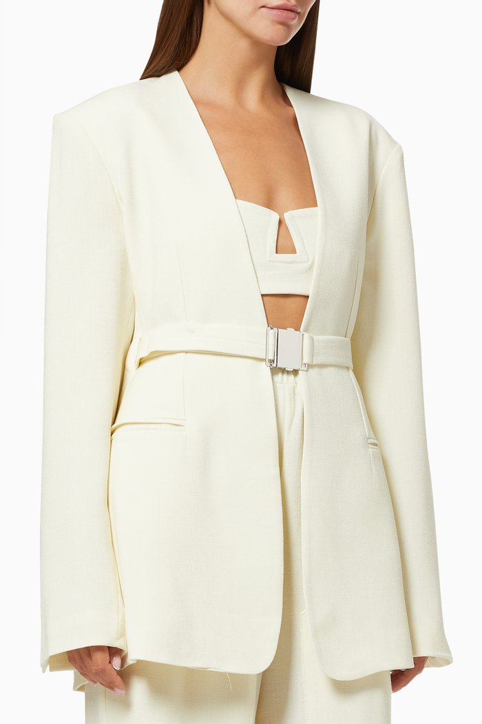 

Judd Pearl Crepe Blazer, Neutral