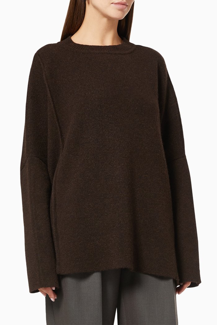 

Cordelia Oversized Top in Cashmere, Brown