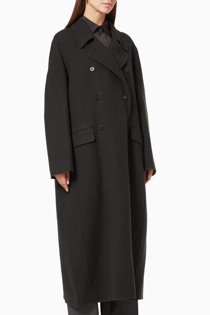 

Dilona Coat in Brushed Cashmere, Green