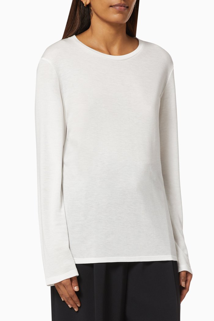 Sherman Top in Cotton, White