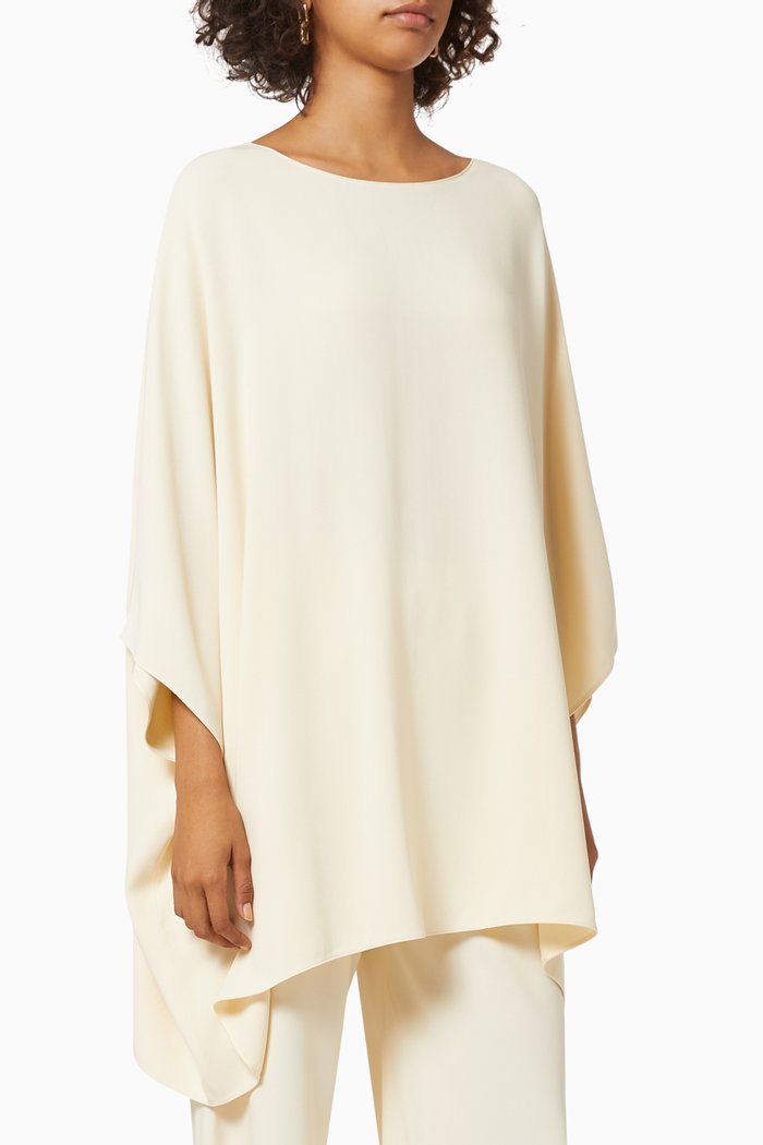 

Estela Top in Viscose Cady, White