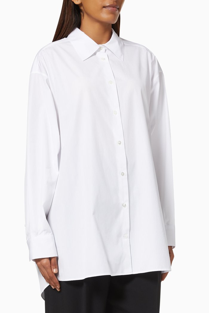 

Luka Shirt in Cotton Poplin, White