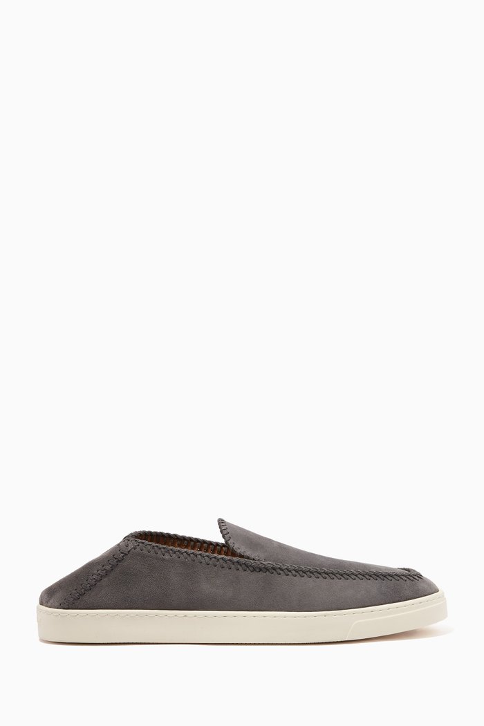

Sneakers in Calf Leather, Grey