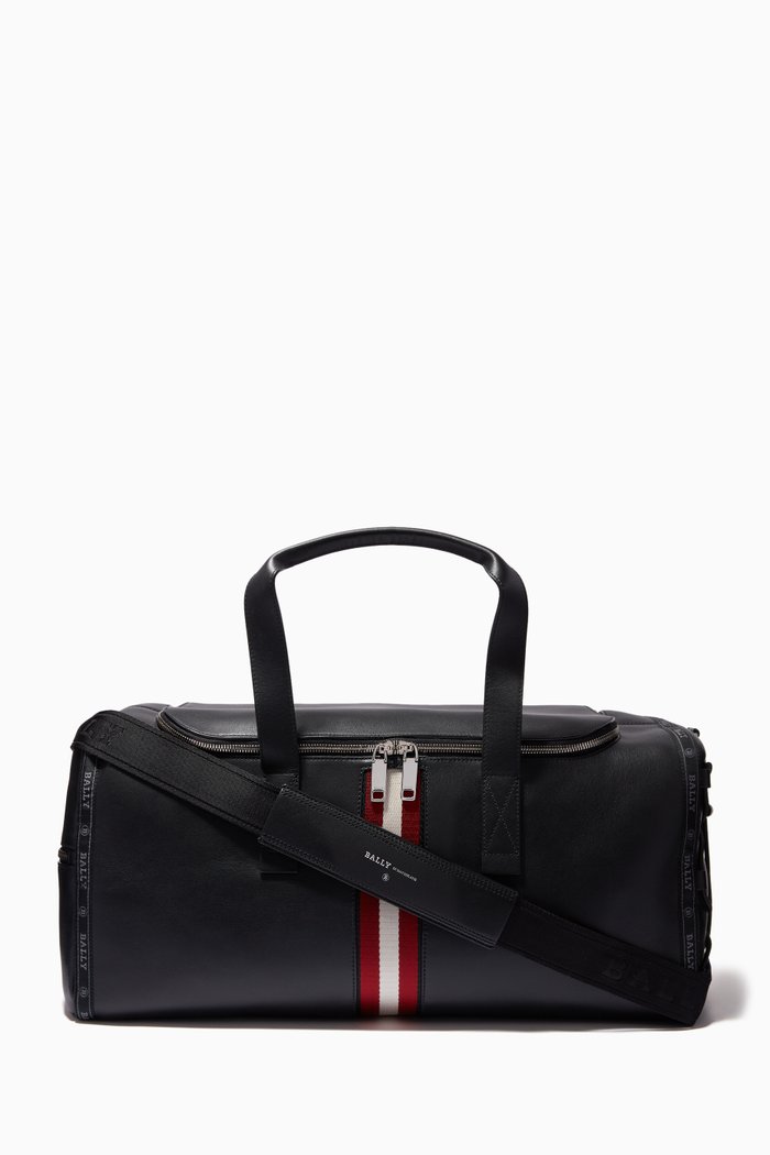 

Harlow Weekender Bag in Leather, Black