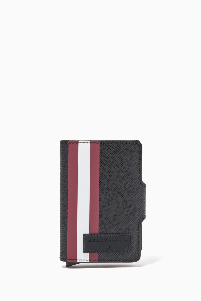 

Bur Wallet in Coated Canvas, Black