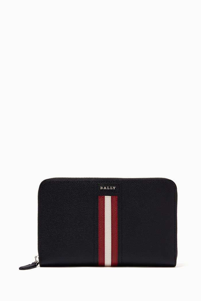

Taiden Travel Wallet in Leather, Black