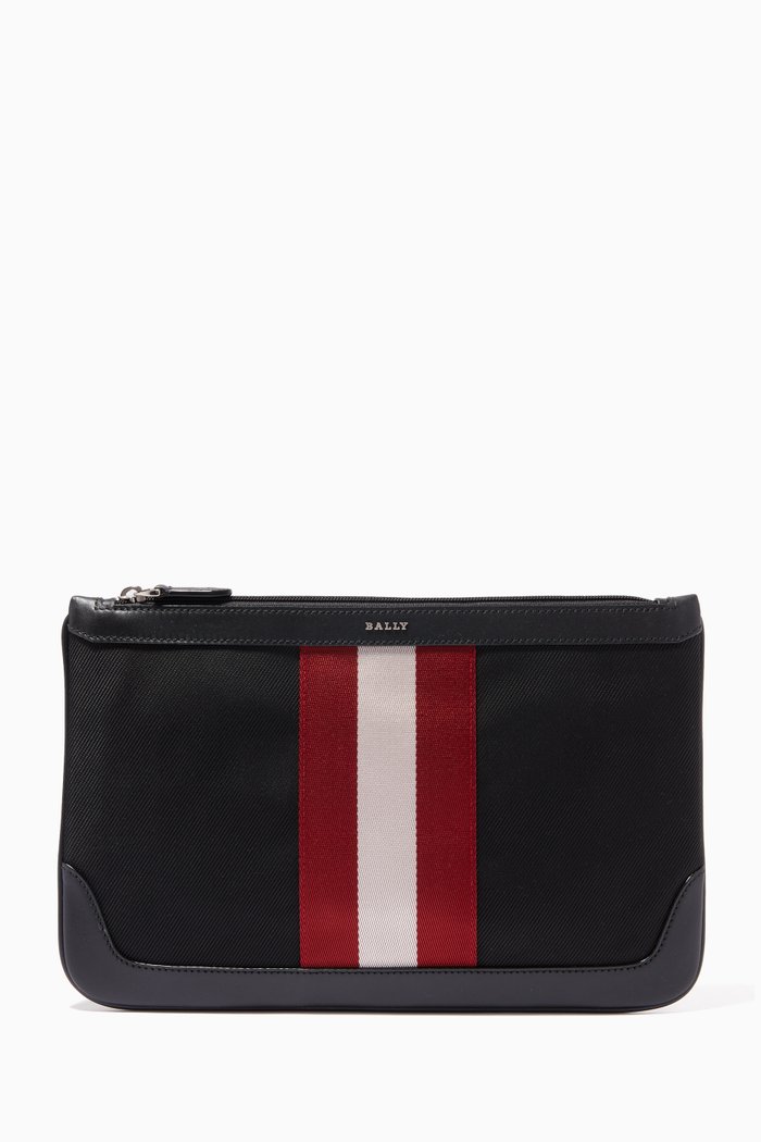 

Cayard Clutch Bag in Techno Nylon, Black