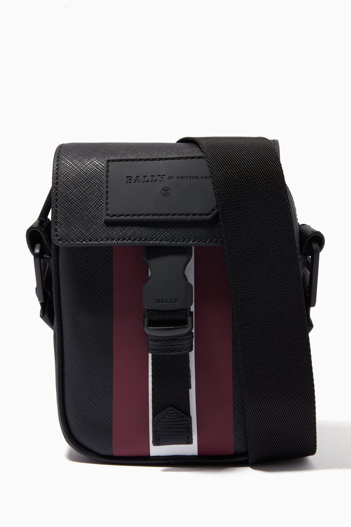 

Semmy Cross-Body Bag in Coated Canvas, Black