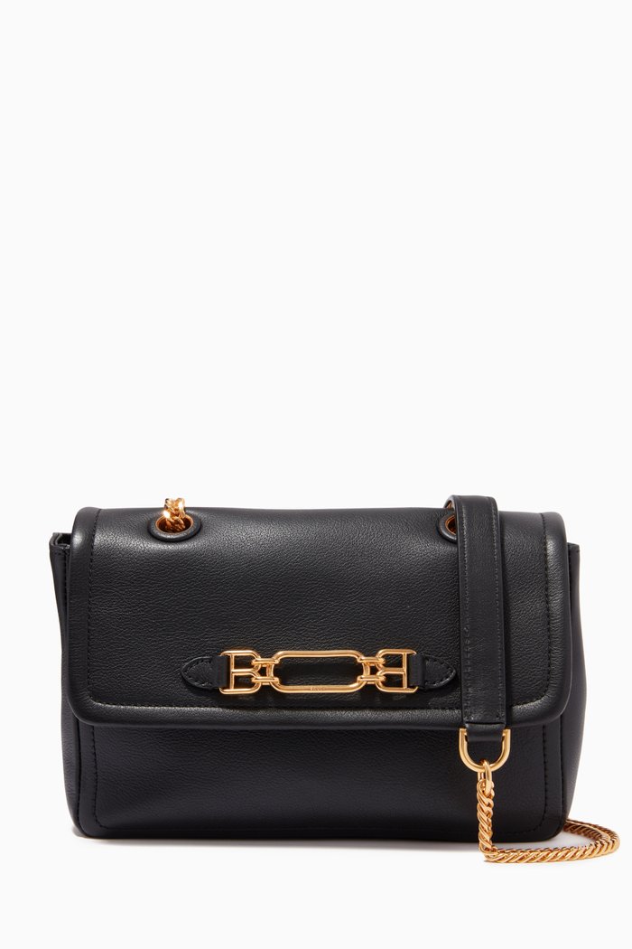 

Viva Small Cross-Body Bag in Leather, Black