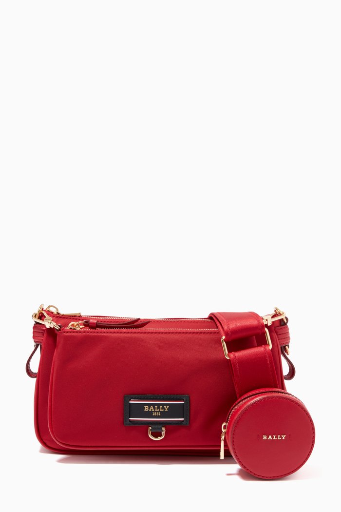 

Elenia Minibag in Recycled Nylon, Red