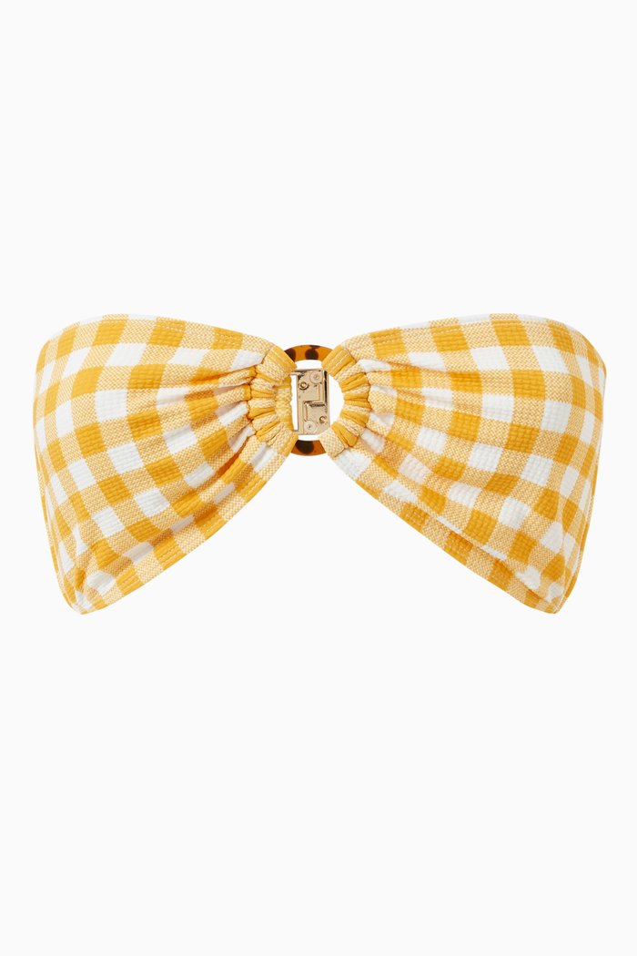 

Malady Bikini Top in Nylon, Yellow
