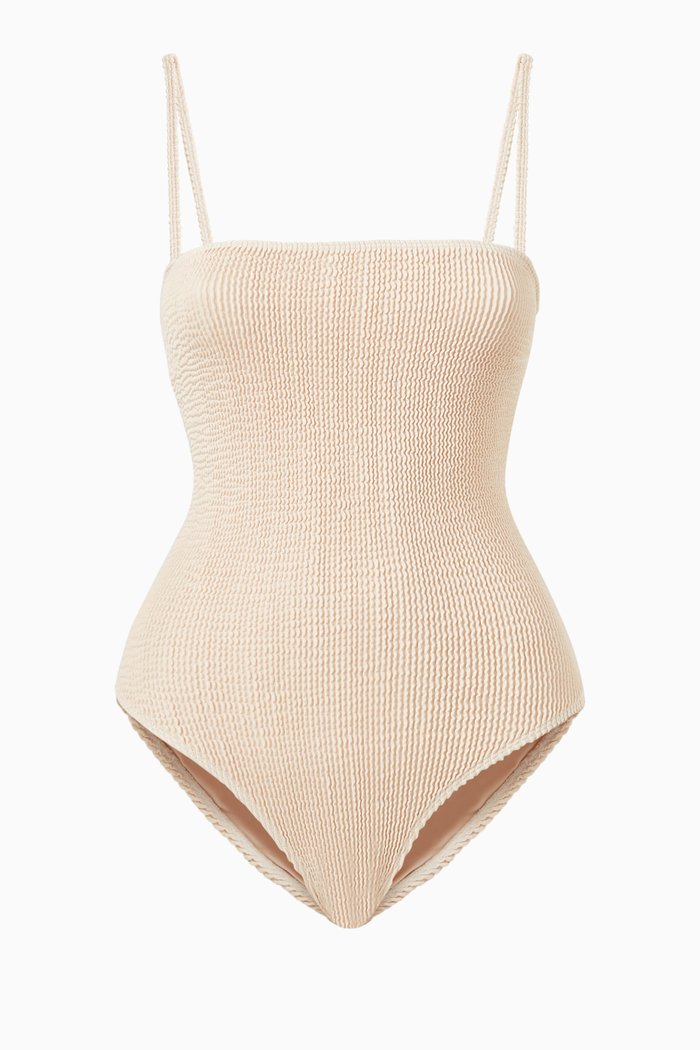 

Minnelli Swimsuit in Crinkled Nylon, Neutral