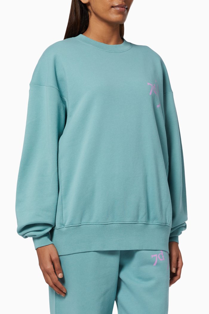 

Oversized Monday Sweatshirt in Organic Cotton, Grey