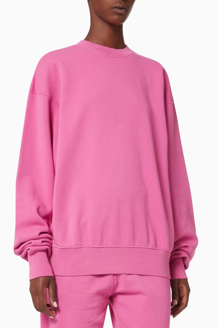 

Oversized Monday Sweatshirt in Organic Cotton, Pink
