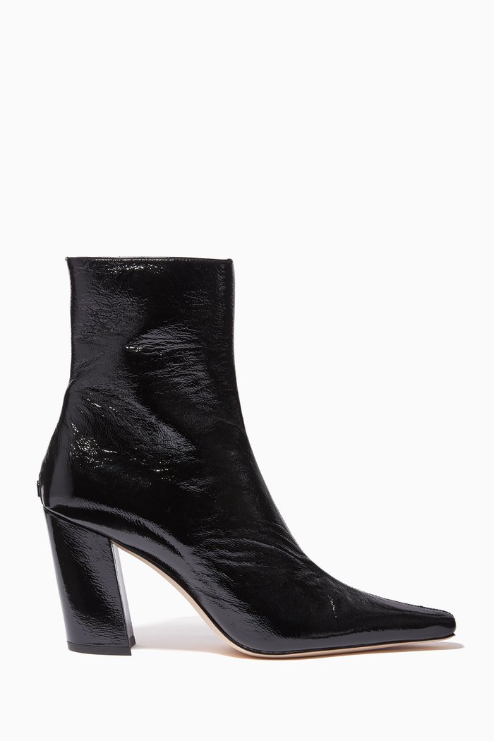 

Zadie 85 Ankle Boots in Naplack, Black
