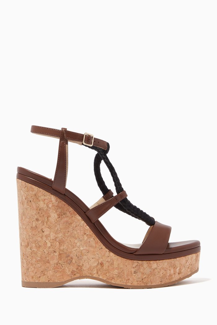 

Wynwood 130 Wedge Sandals in Nappa, Brown